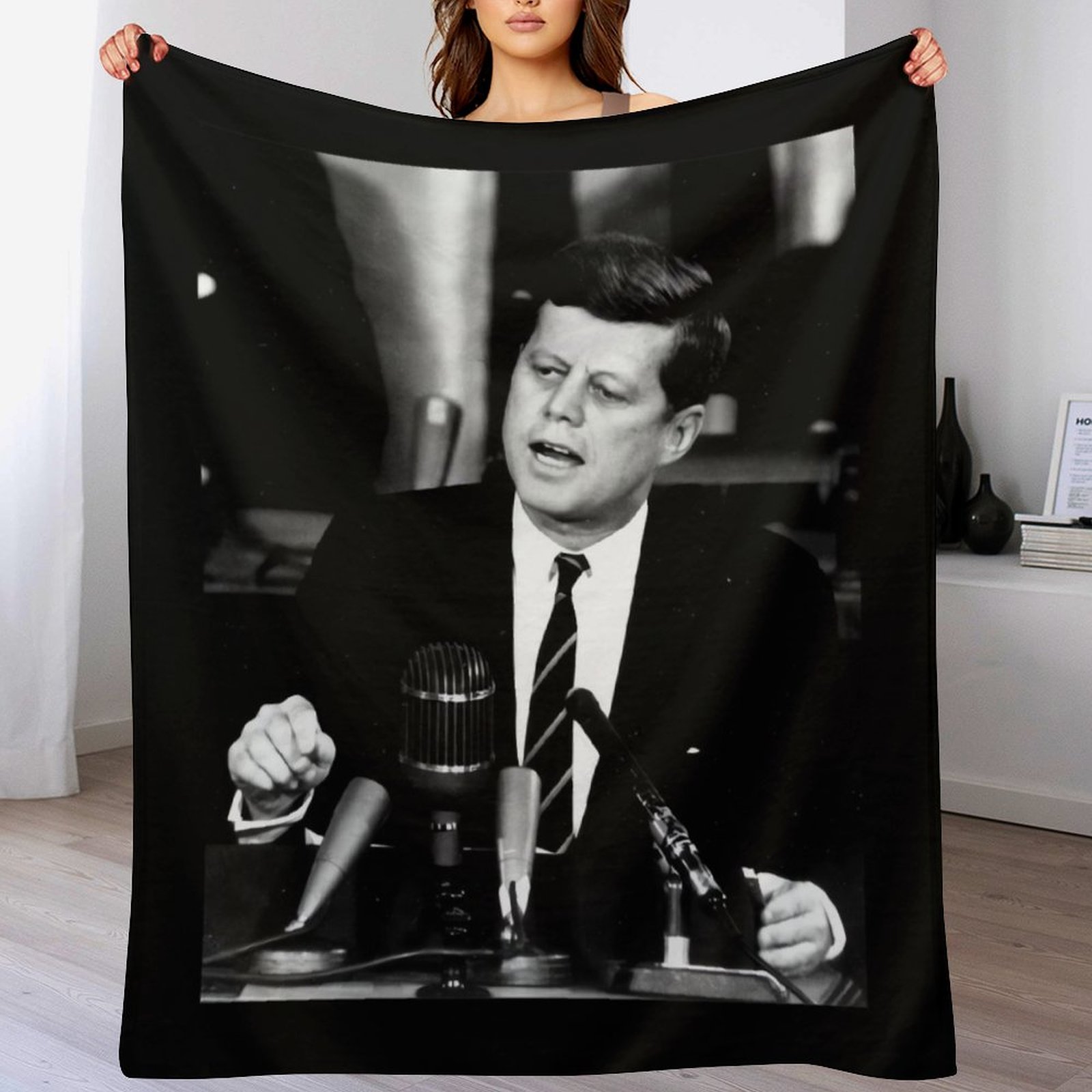 3D Printing Usa - John F Kennedy USA President Throw