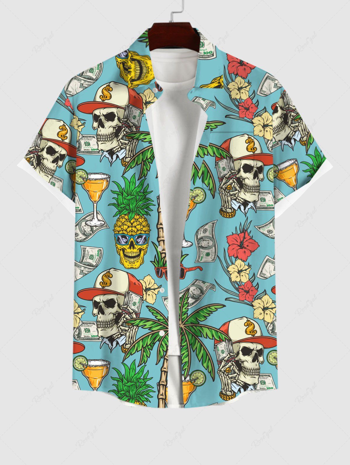 3D Printing Cancer - Fashion Men's Hawaiian Shirts 3D Printed
