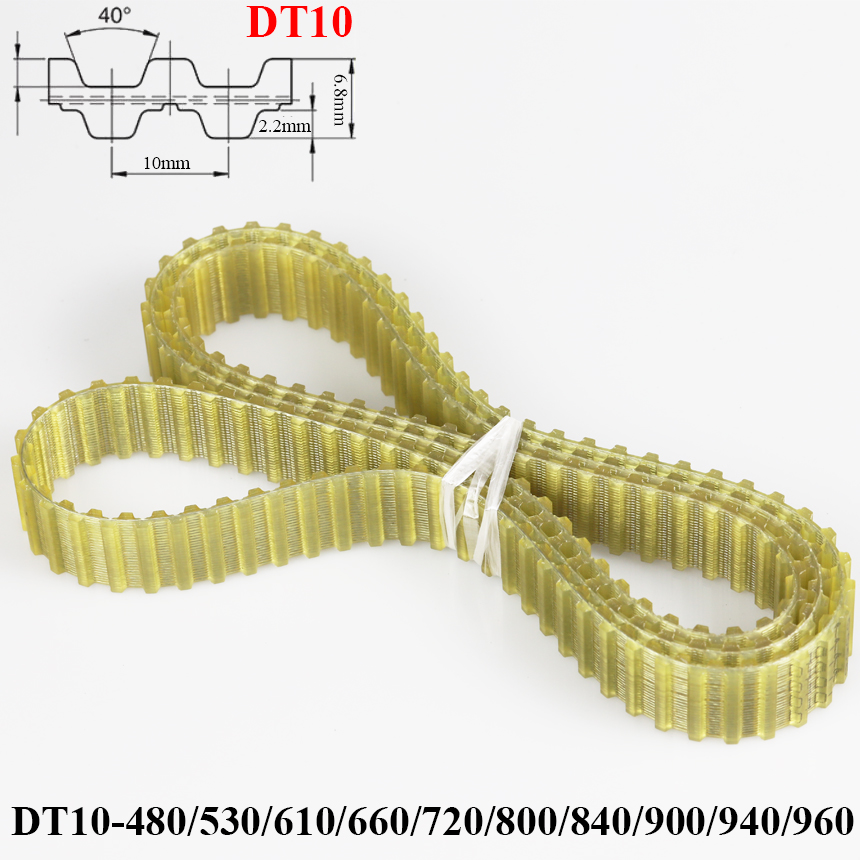Timing Belt - DT10-480/530/610/660/720/800/840/900/940/960 10mm Pitch PU Double Side