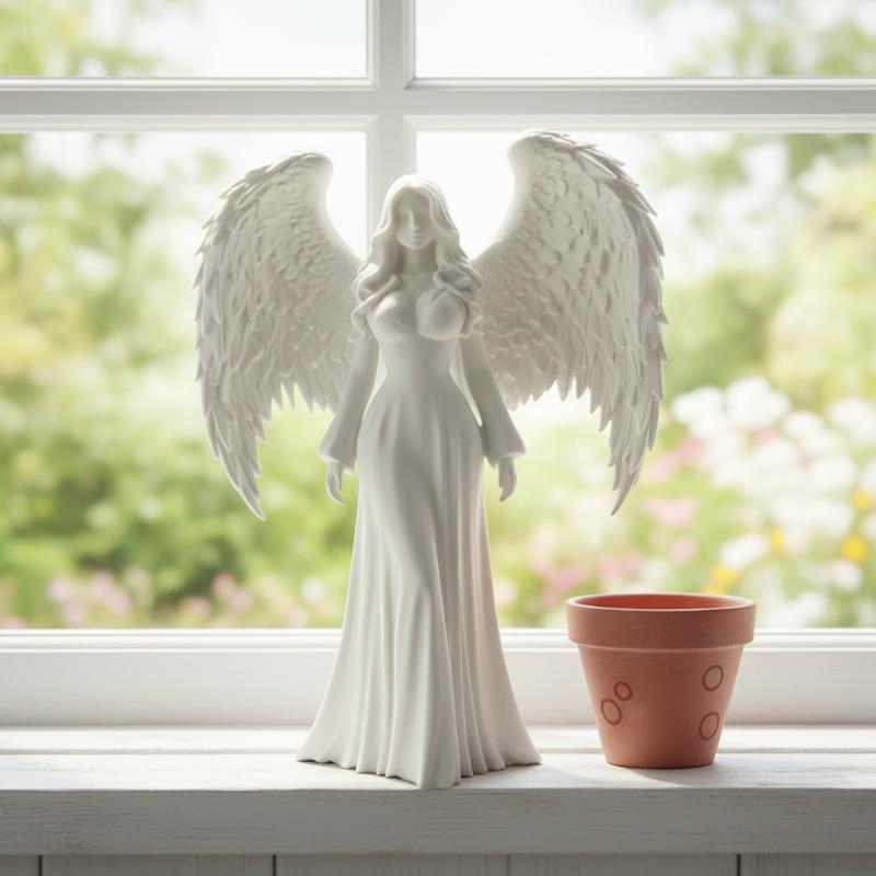 3D Printed Praying Angel Relig - đánh giá và giá 3D Printing Gold