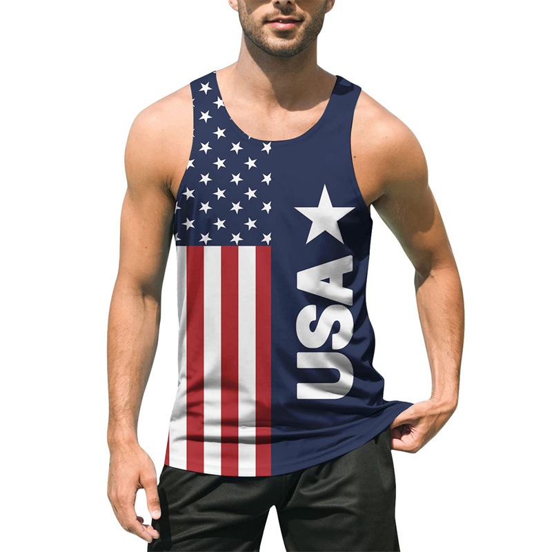 Retro 3D Print USA Flag Tank T - đánh giá và giá 3D Printing Usa