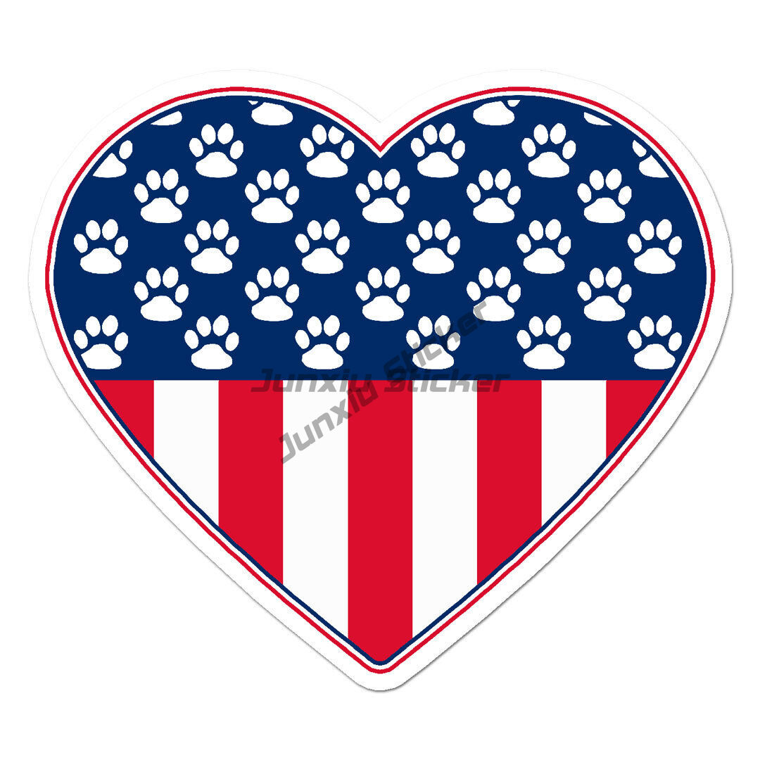 USA Flag Dog Paw Prints Vinyl  - đánh giá và giá 3D Printing Usa