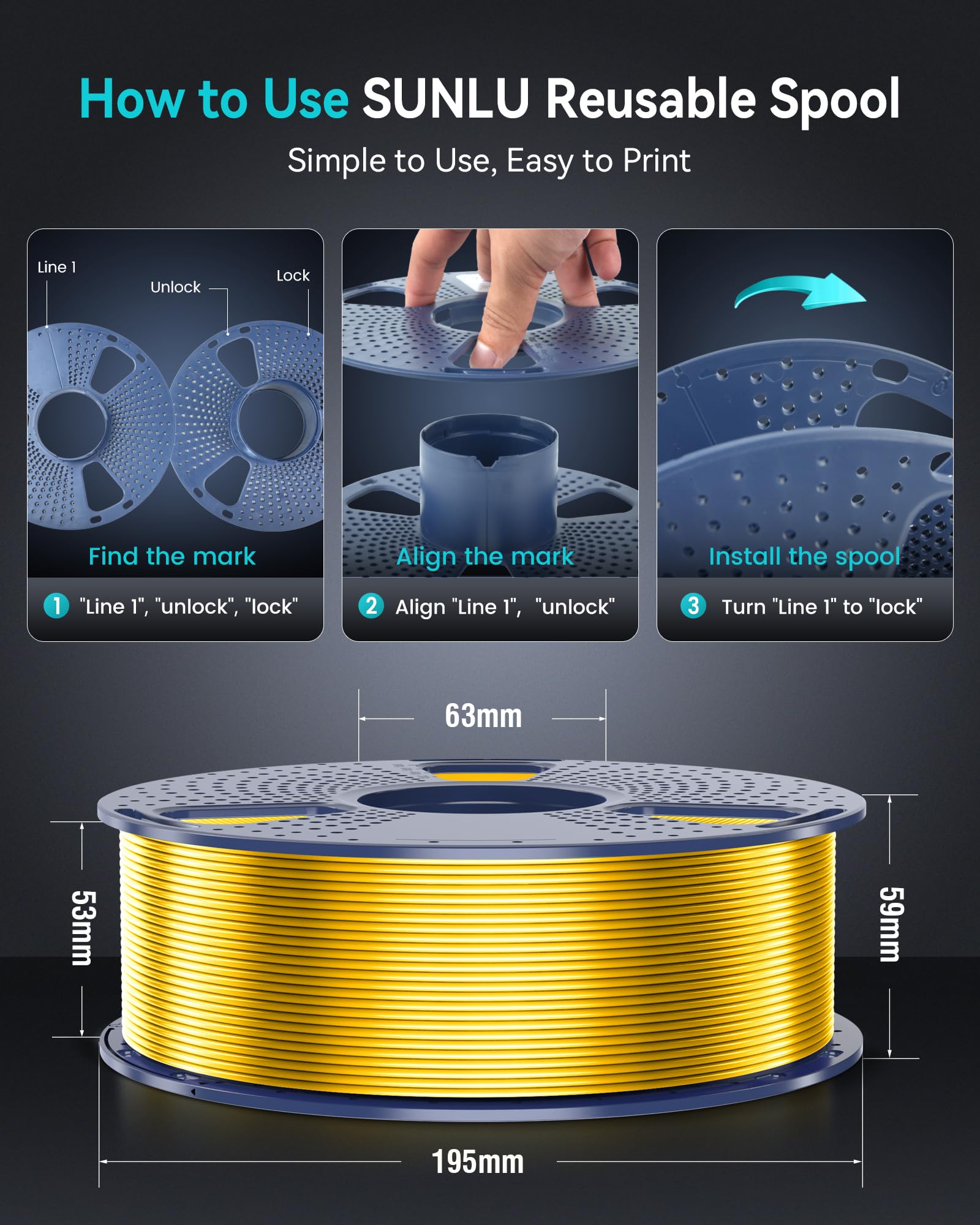 SUNLU Lụa 3D In Dây Tóc 1.75MM - đánh giá và giá 3D Printing Nylon