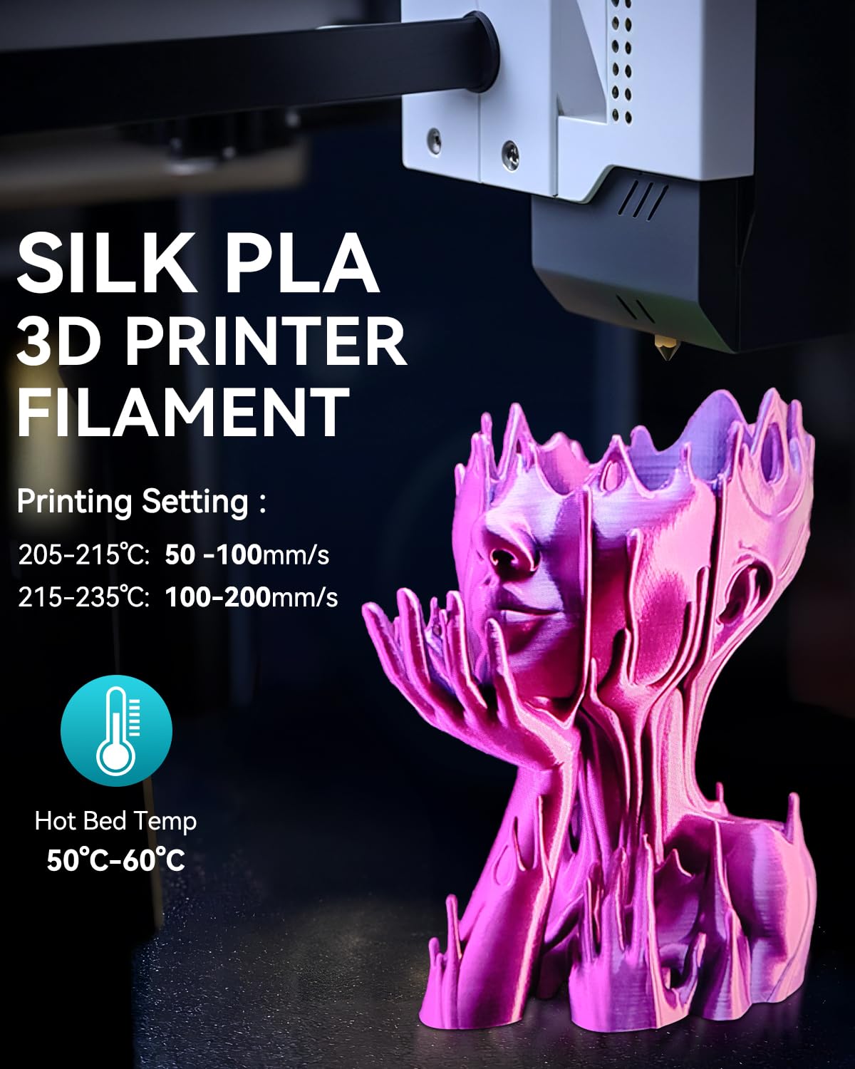 SUNLU Lụa 3D In Dây Tóc 1.75MM - đánh giá và giá 3D Printing Nylon