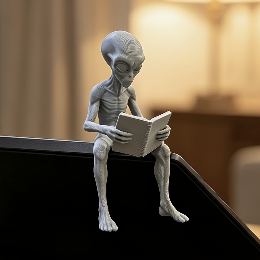 Reading Alien Mini Figurines 3 - đánh giá và giá 3D Printing Office Setup