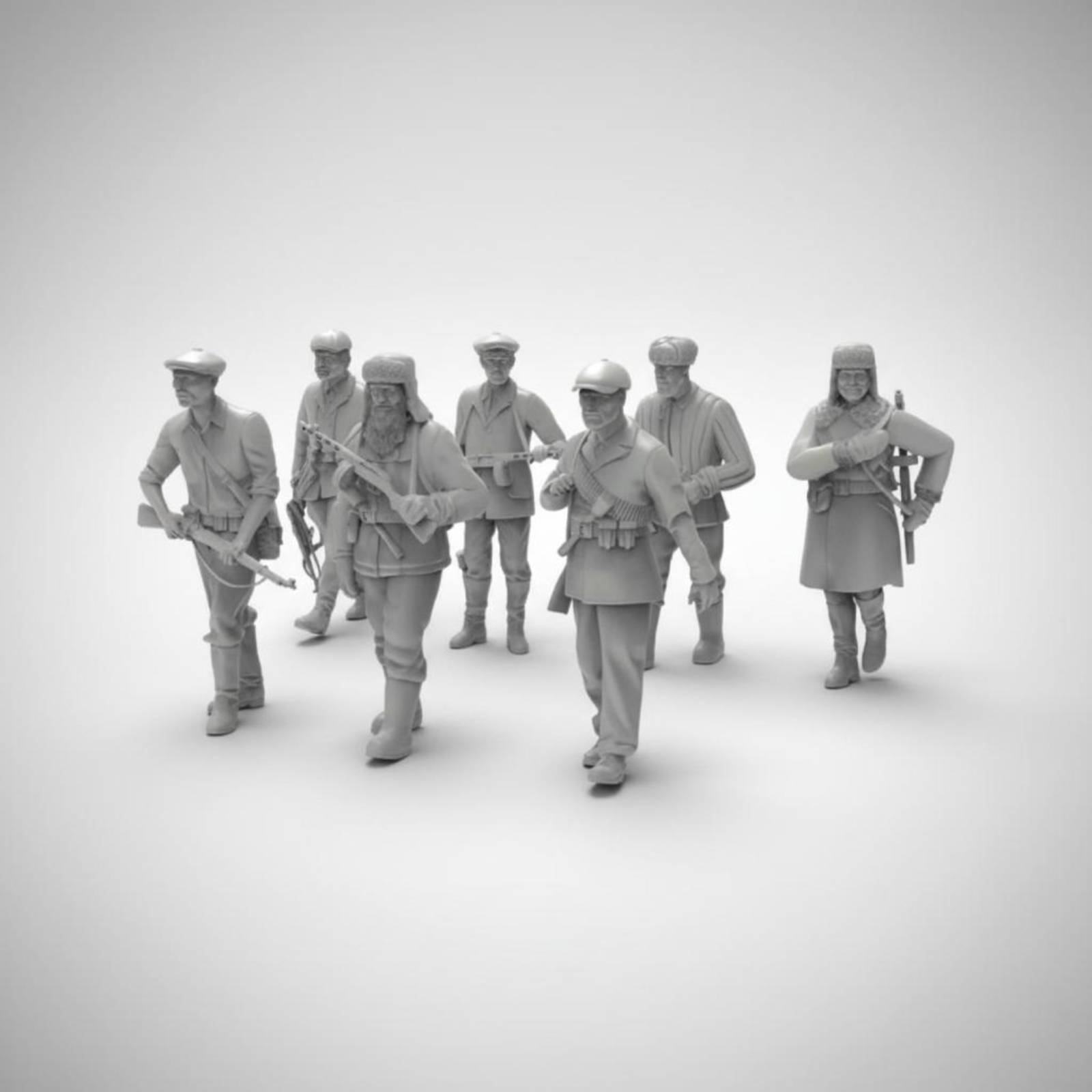 7 Pieces World War II Soldier  - đánh giá và giá 3D Printing Figure