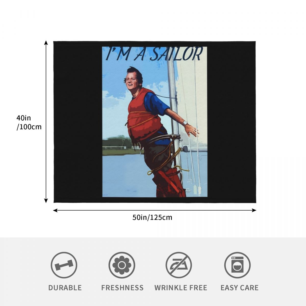 Im A Sailor Bob Quote \t Throw - đánh giá và giá 3D Printing Quotes