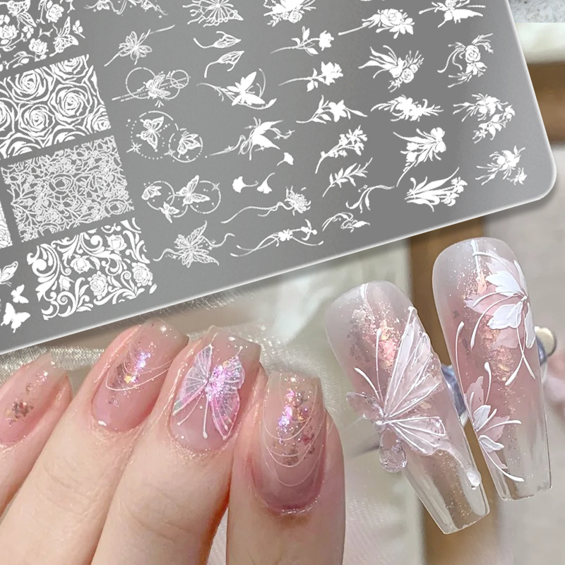 BORN PRETTY Leaves Flower Nail - đánh giá và giá 3D Printing Stainless Steel