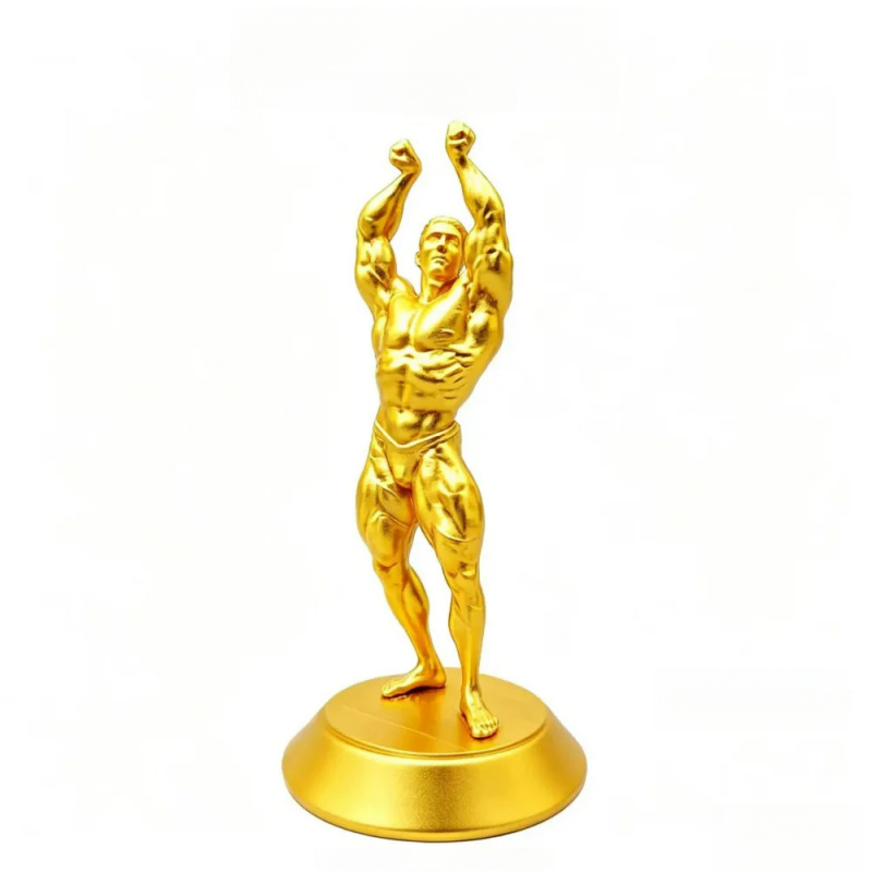 Hardcore Muscular Male Competi - đánh giá và giá 3D Printing Gold