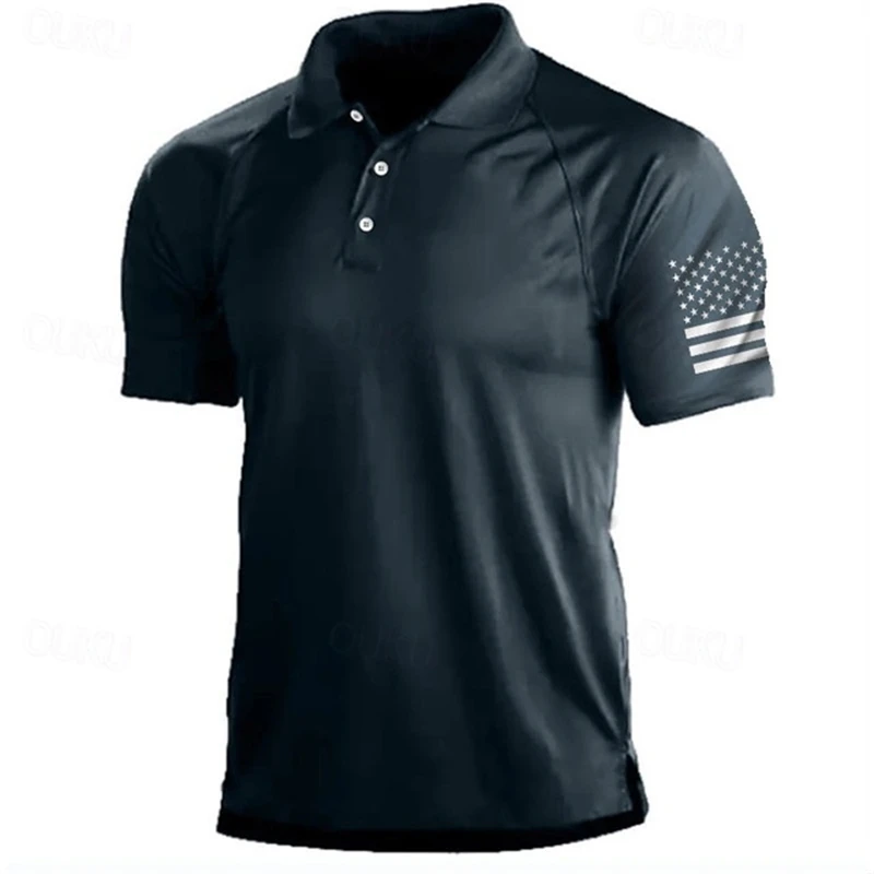3D Print USA Flag Pattern Polo - đánh giá và giá 3D Printing Usa
