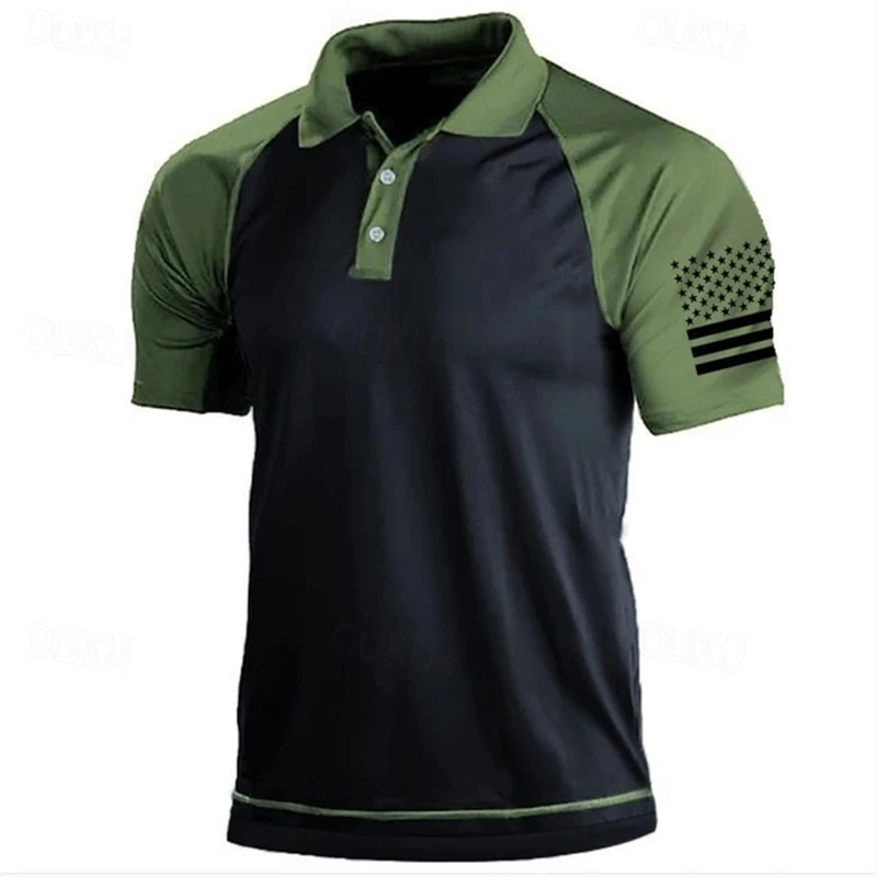 3D Print USA Flag Pattern Polo - đánh giá và giá 3D Printing Usa