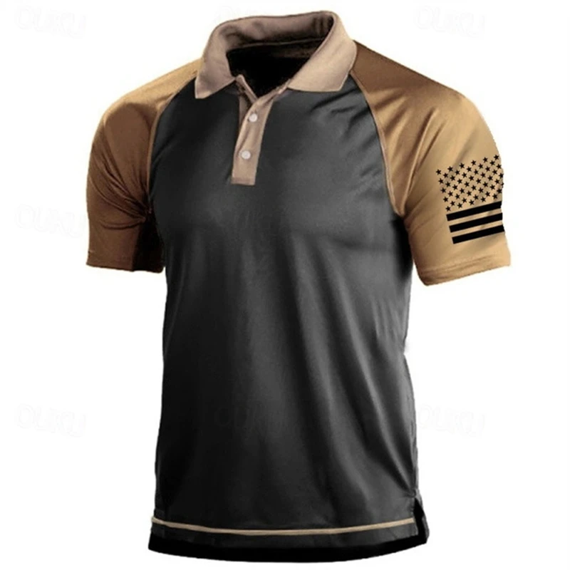 3D Print USA Flag Pattern Polo - đánh giá và giá 3D Printing Usa