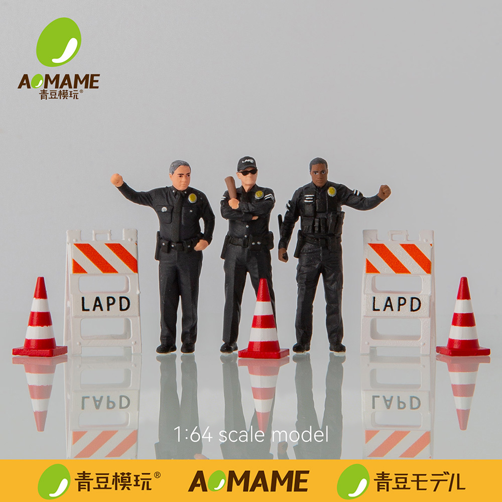 1/64 LAPD Police Set Resin Fig - đánh giá và giá 3D Printing Diecast Cars