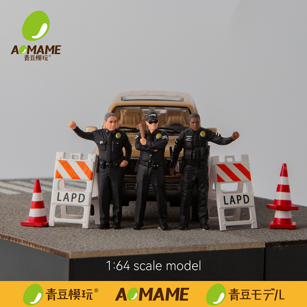 1/64 LAPD Police Set Resin Fig - đánh giá và giá 3D Printing Diecast Cars