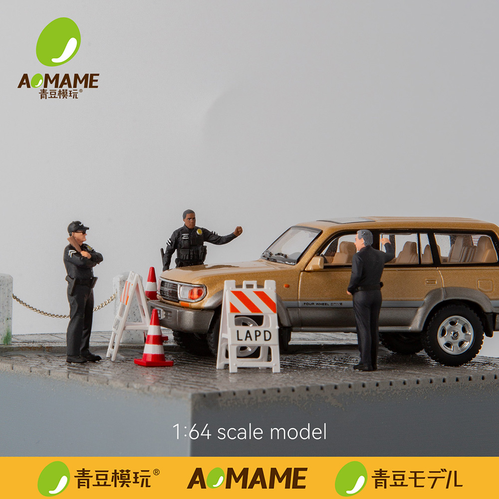 1/64 LAPD Police Set Resin Fig - đánh giá và giá 3D Printing Diecast Cars