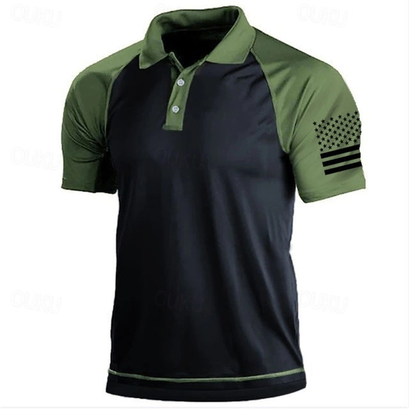 3D Print USA Flag Pattern Polo - đánh giá và giá 3D Printing Usa