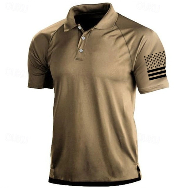 3D Print USA Flag Pattern Polo - đánh giá và giá 3D Printing Usa