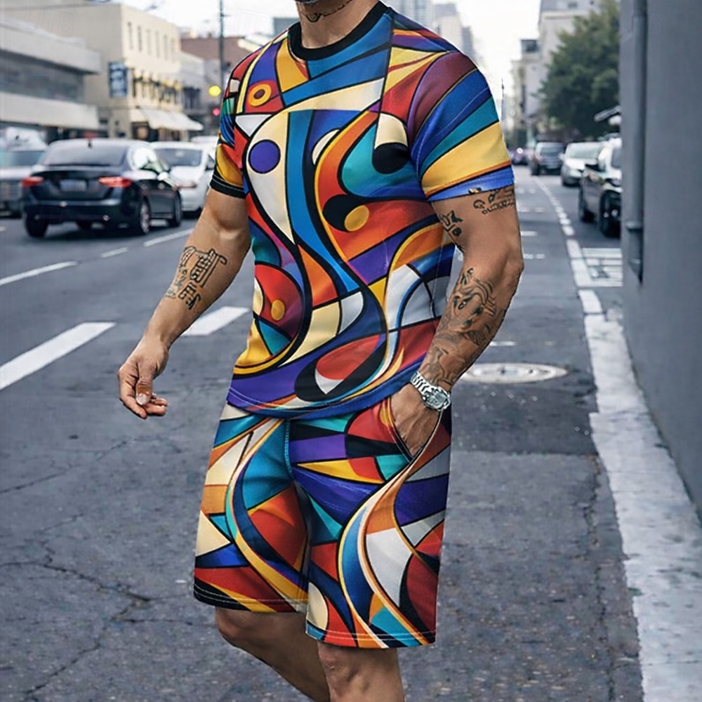 Men's 2pcs Tees Sets Summer To - đánh giá và giá 3D Printing Custom