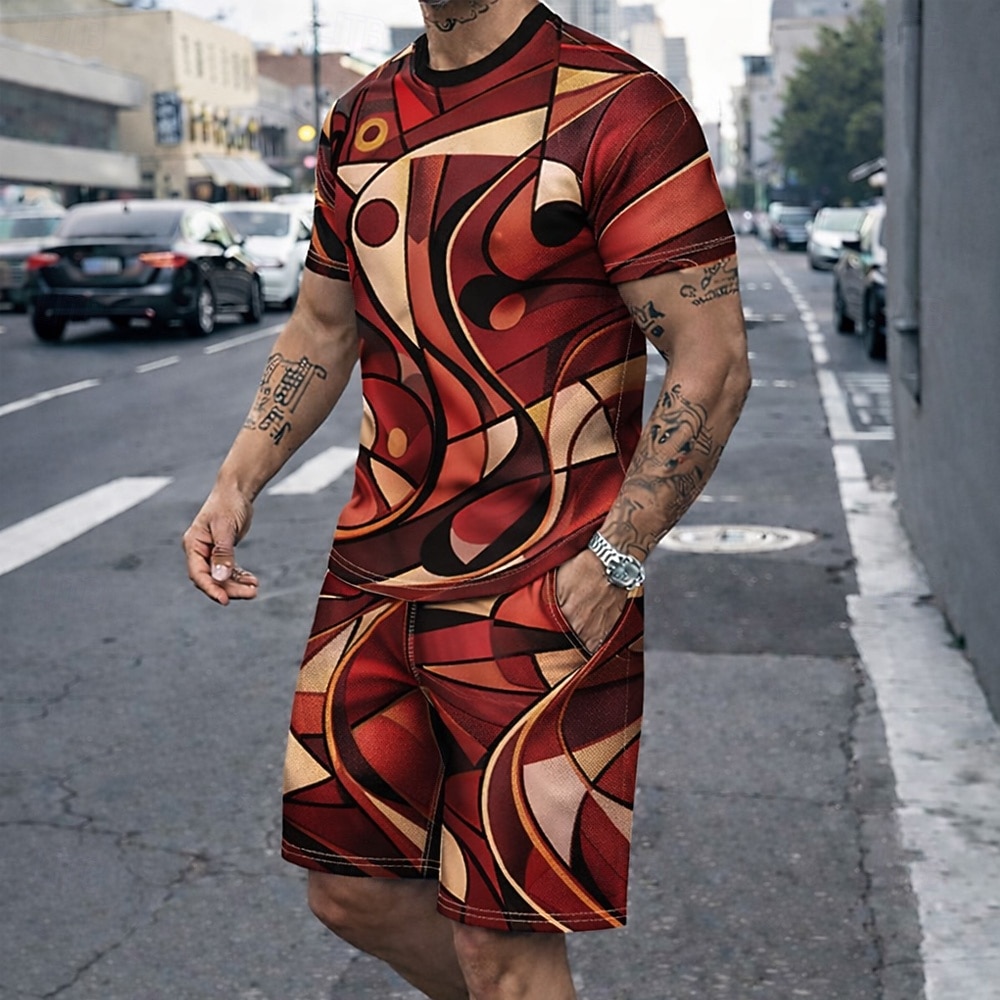 Men's 2pcs Tees Sets Summer To - đánh giá và giá 3D Printing Custom
