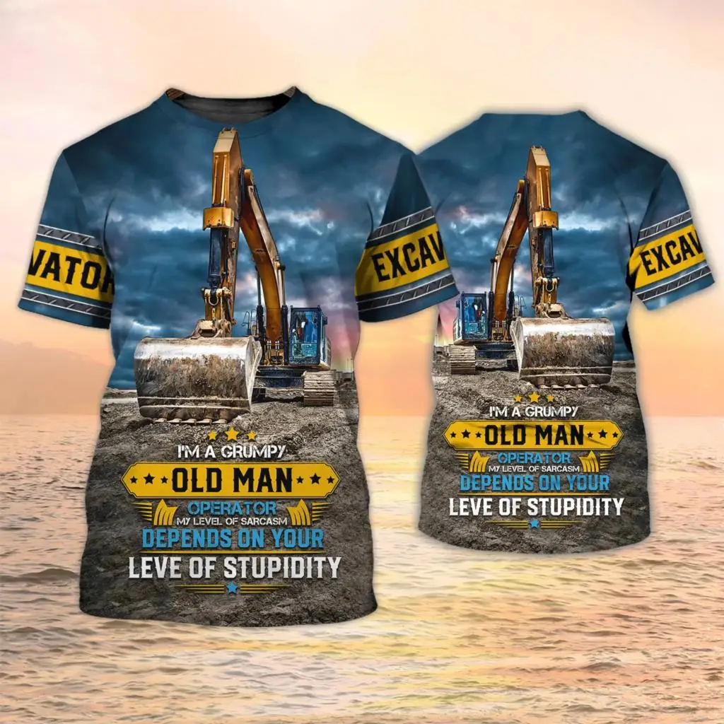 Excavator TShirts Heavy Equipm - đánh giá và giá 3D Printing Operator