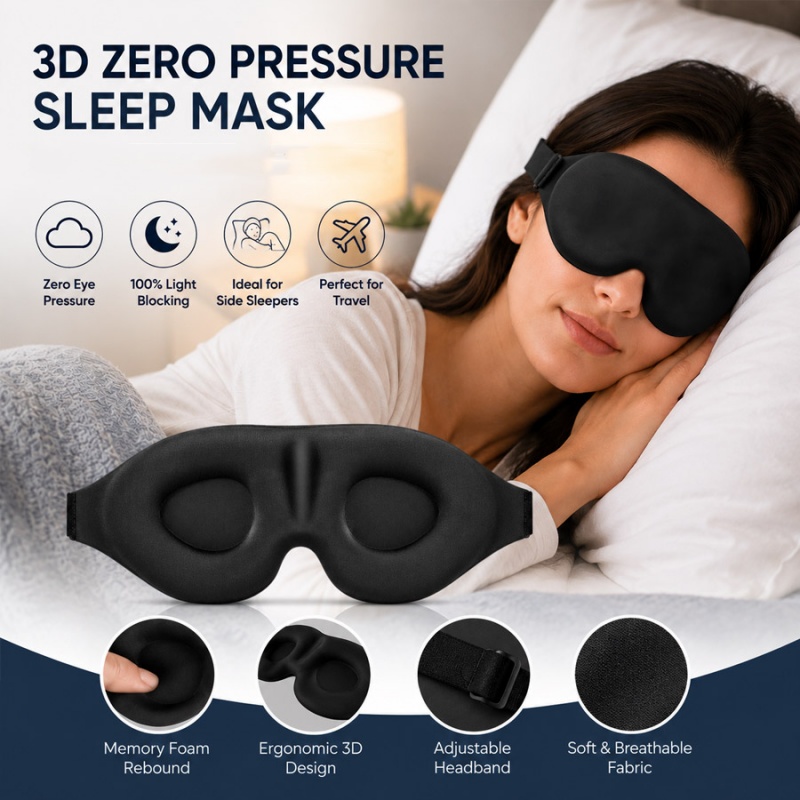 3d Sleep Eye Mask Comfort Ligh - đánh giá và giá 3D Printing Mask