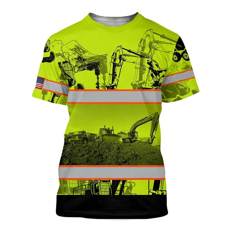 Excavator 3D Print T-shirt For - đánh giá và giá 3D Printing Operator