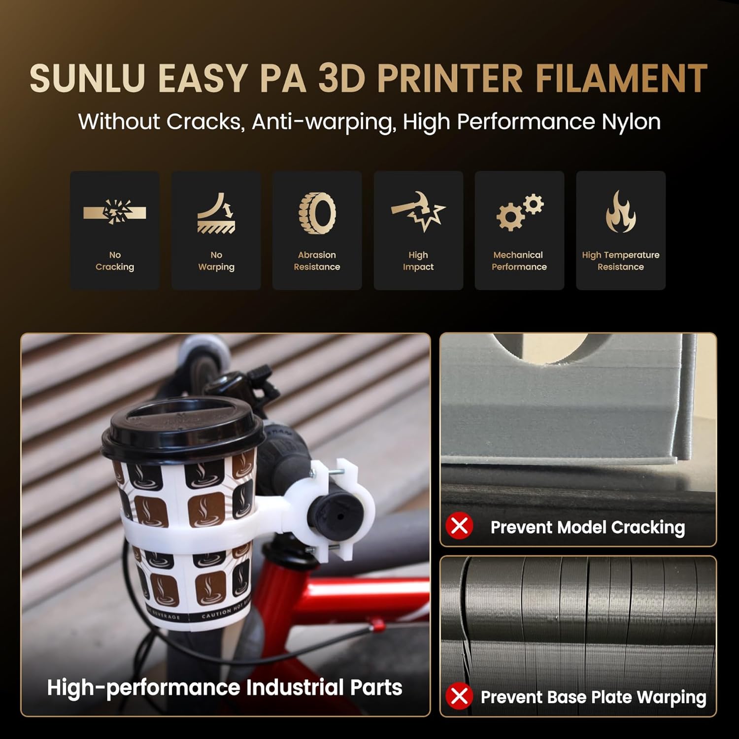 SUNLU 1KG Easy-to-Print Nylon  - đánh giá và giá 3D Printing Nylon