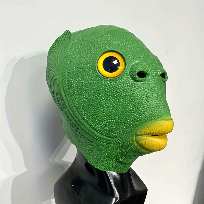 1pc Funky Green Fish Head Mask - đánh giá và giá 3D Printing Mask