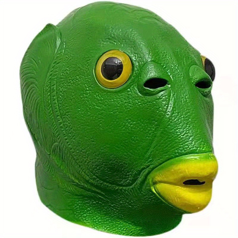 1pc Funky Green Fish Head Mask - đánh giá và giá 3D Printing Mask