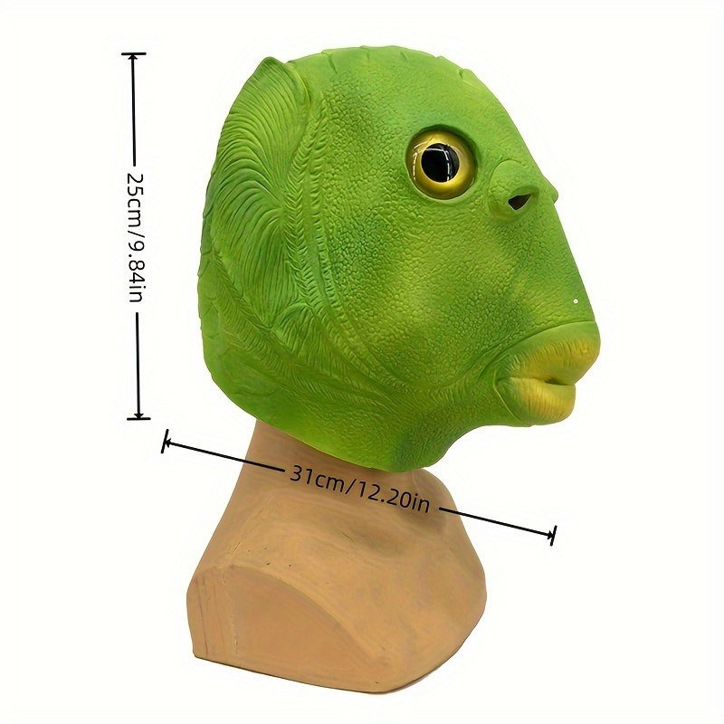 1pc Funky Green Fish Head Mask - đánh giá và giá 3D Printing Mask