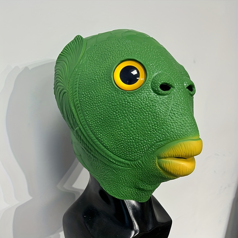 1pc Funky Green Fish Head Mask - đánh giá và giá 3D Printing Mask